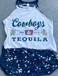 Bleached Cowboys & Tequila Tank or Tee