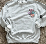 Customized Candy Heart Sweatshirt