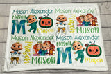 Cocomelon Baby Name Blanket