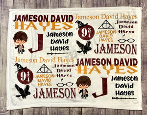 Harry Potter Name Blanket