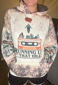 Running Up That Hill bleached crewneck or hoodie