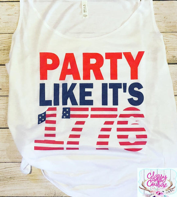 Party like it’s 1776 Tank or Tee