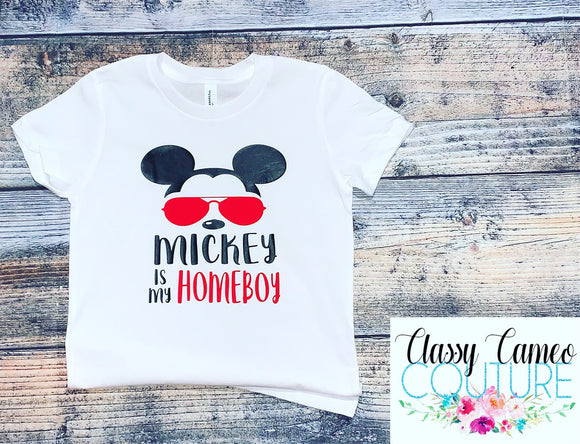 KIDS & ADULTS - Mouse is my Homeboy Disney Tee